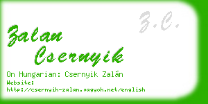zalan csernyik business card